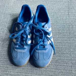 Adidas blue suede shoes